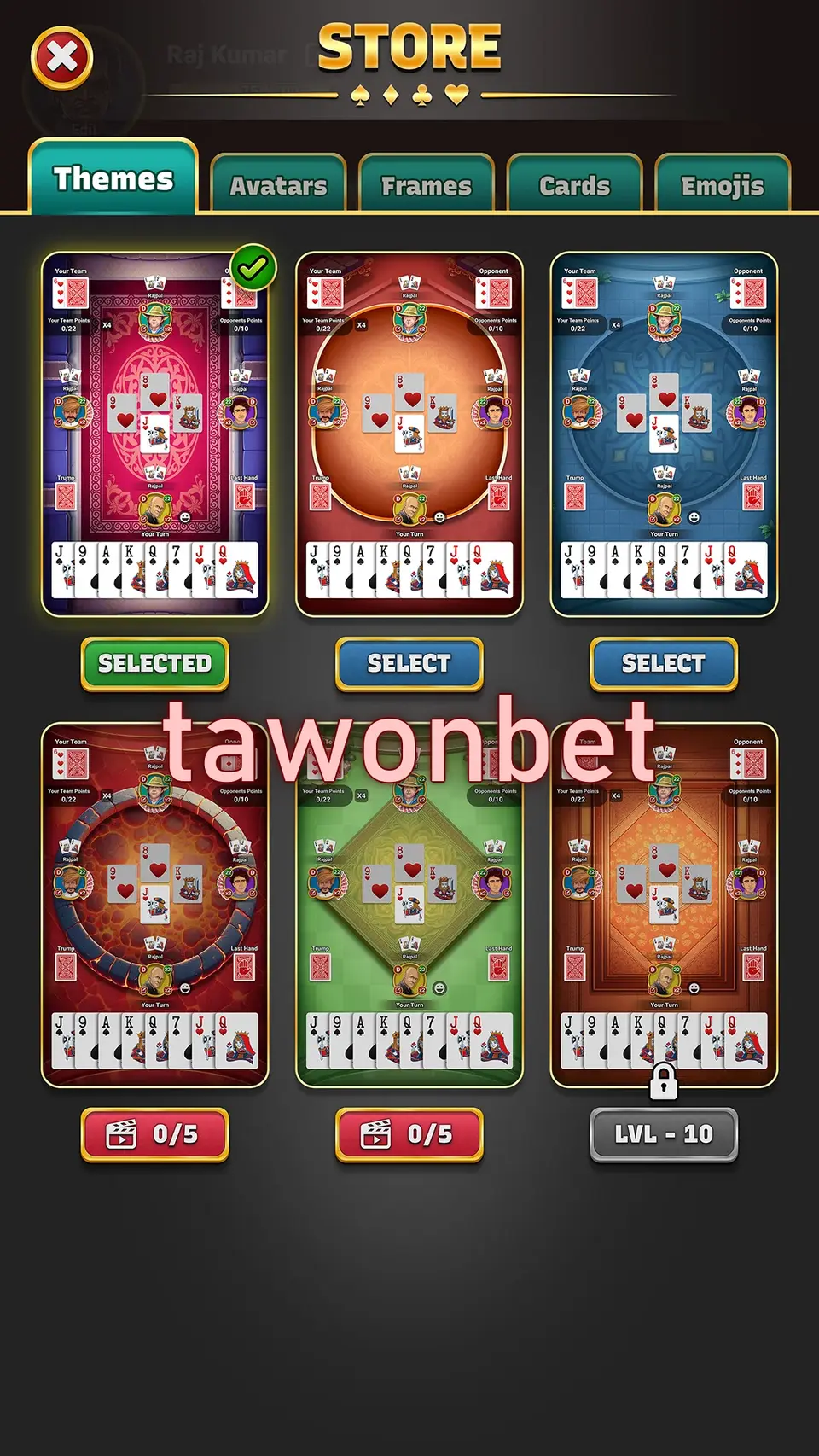 tawonbet Tangkapan Layar Resmi APK